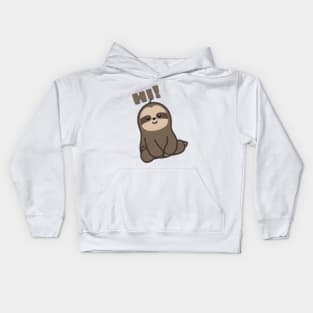 Happy Sloth Kids Hoodie